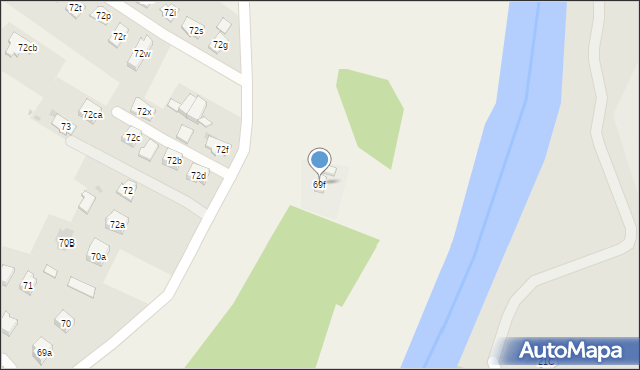 Zawierzbie, Zawierzbie, 69f, mapa Zawierzbie