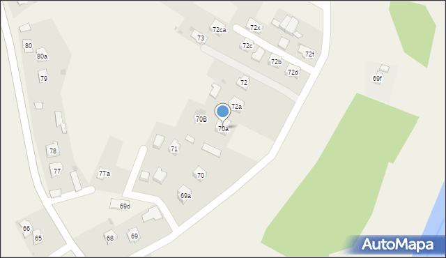 Zawierzbie, Zawierzbie, 70a, mapa Zawierzbie