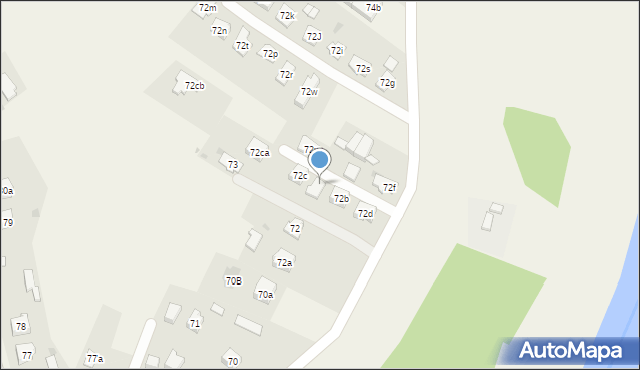 Zawierzbie, Zawierzbie, 72ba, mapa Zawierzbie