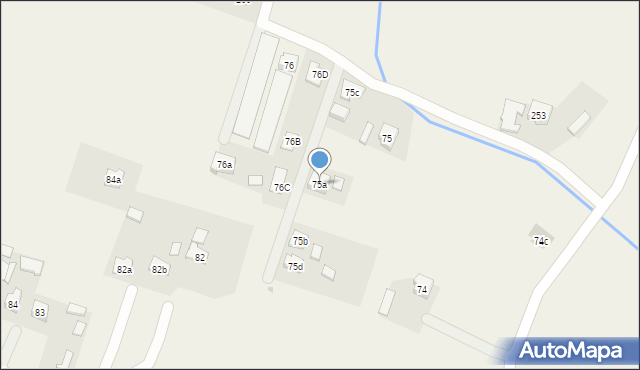 Zawierzbie, Zawierzbie, 75a, mapa Zawierzbie