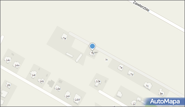 Zawierzbie, Zawierzbie, 7b, mapa Zawierzbie
