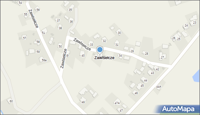 Zawisełcze, Zawisełcze, 41, mapa Zawisełcze