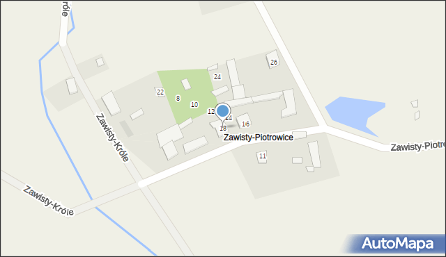Zawisty, Zawisty-Piotrowice, 18, mapa Zawisty