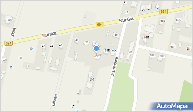 Zawisty Nadbużne, Zawisty Nadbużne, 63C, mapa Zawisty Nadbużne