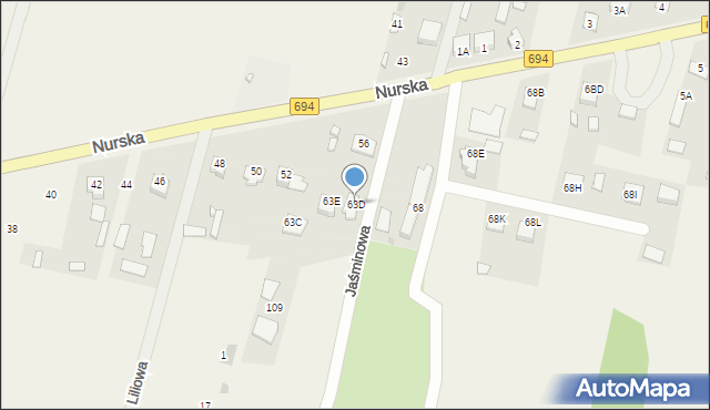 Zawisty Nadbużne, Zawisty Nadbużne, 63D, mapa Zawisty Nadbużne