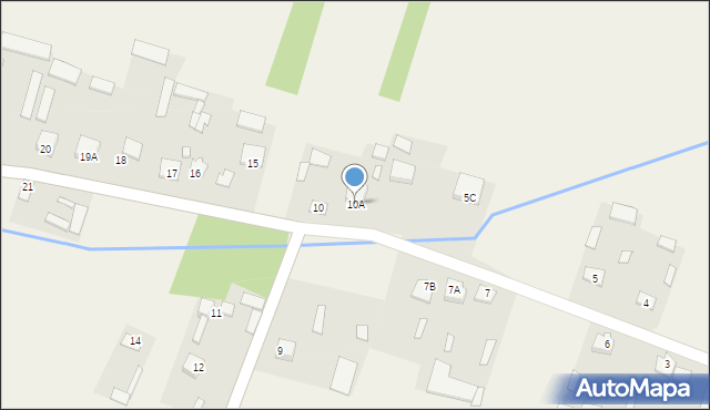 Zawisty Podleśne, Zawisty Podleśne, 10A, mapa Zawisty Podleśne