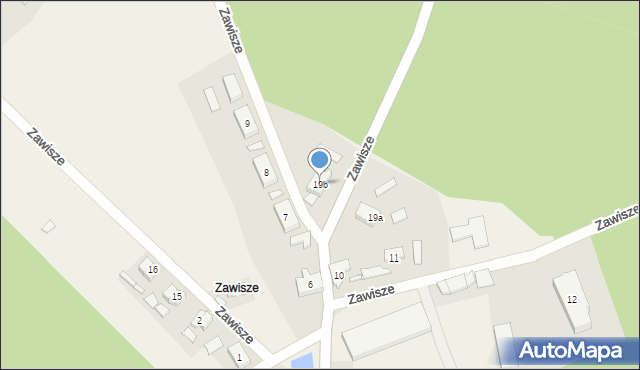 Zawisze, Zawisze, 19b, mapa Zawisze