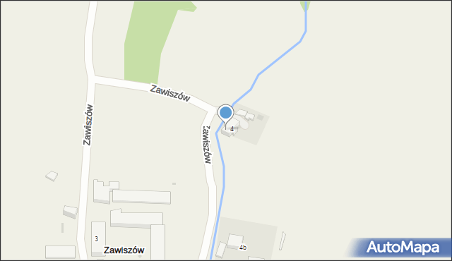 Zawiszów, Zawiszów, 4a, mapa Zawiszów