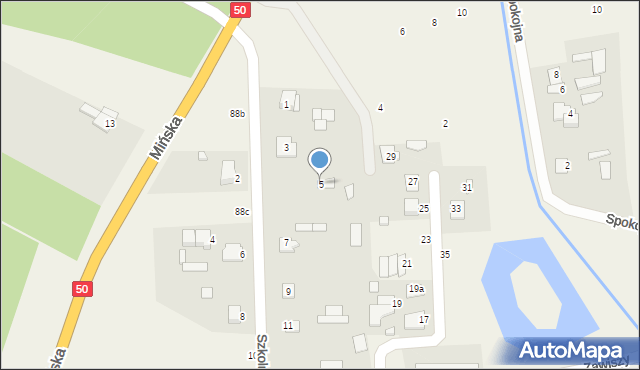 Zawiszyn, Zawiszy Mikołaja, 5, mapa Zawiszyn