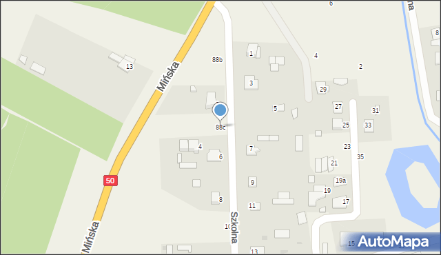 Zawiszyn, Zawiszyn, 88c, mapa Zawiszyn