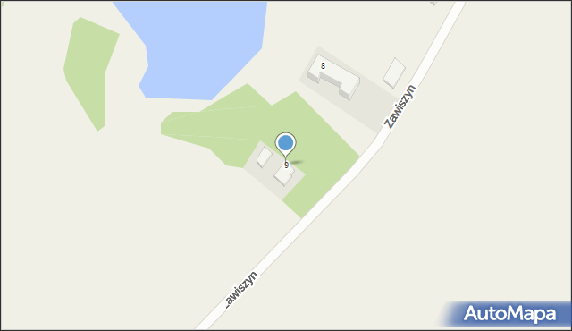 Zawiszyn, Zawiszyn, 9, mapa Zawiszyn