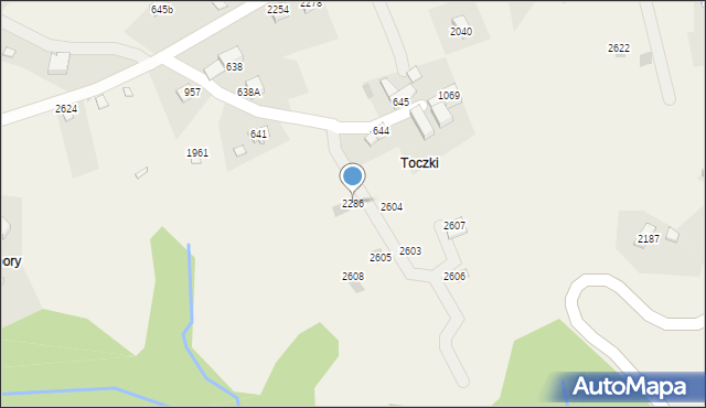 Zawoja, Zawoja, 2286, mapa Zawoja