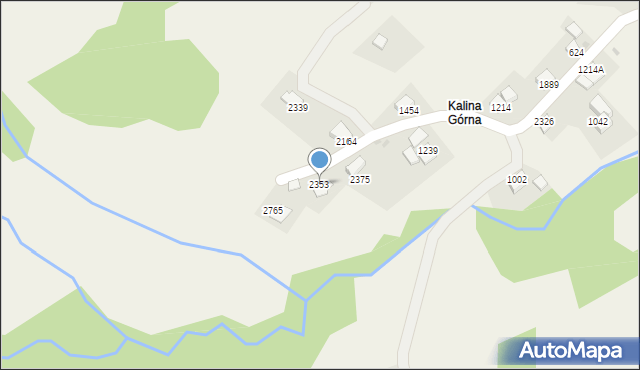 Zawoja, Zawoja, 2353, mapa Zawoja