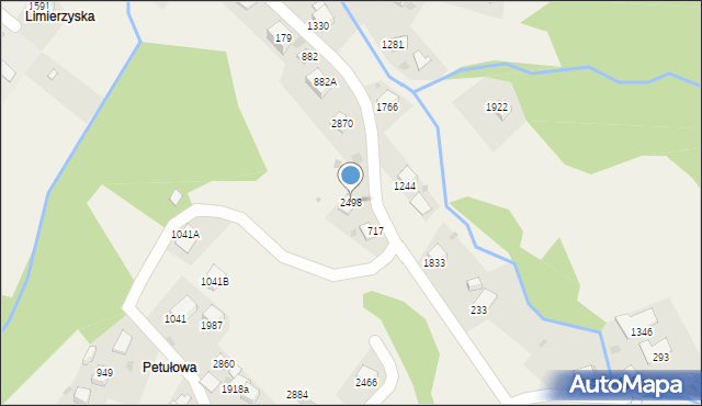 Zawoja, Zawoja, 2498, mapa Zawoja