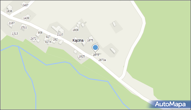 Zawoja, Zawoja, 2873, mapa Zawoja