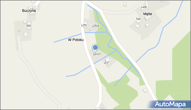 Zawoja, Zawoja, 577a, mapa Zawoja