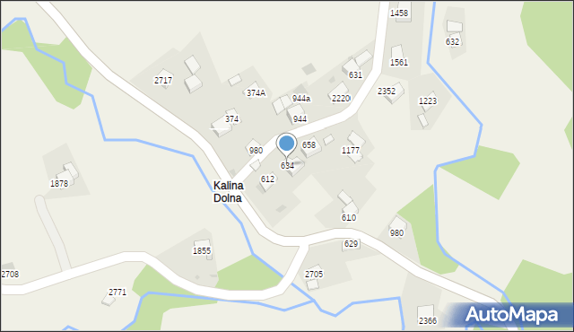 Zawoja, Zawoja, 634, mapa Zawoja