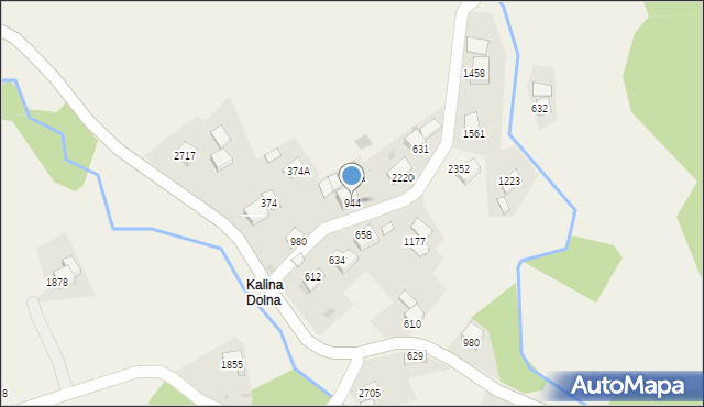 Zawoja, Zawoja, 944, mapa Zawoja