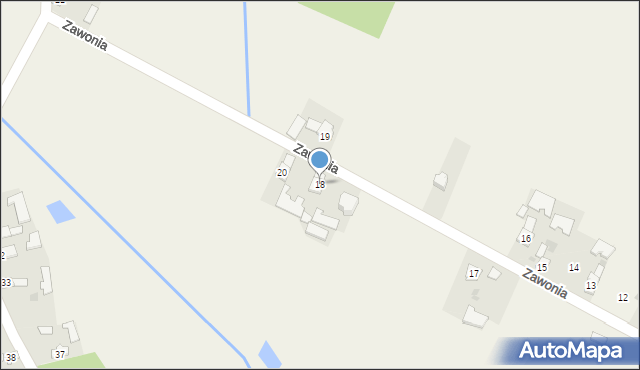 Zawonia, Zawonia, 18, mapa Zawonia