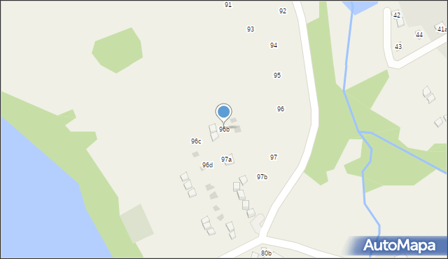 Zawóz, Zawóz, 96b, mapa Zawóz