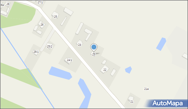 Zaździerz, Zaździerz, 23, mapa Zaździerz