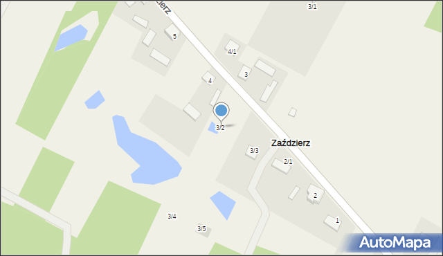 Zaździerz, Zaździerz, 3/2, mapa Zaździerz