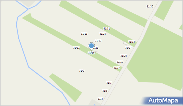 Zaździerz, Zaździerz, 31/15, mapa Zaździerz