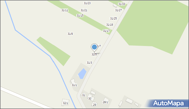 Zaździerz, Zaździerz, 31/5, mapa Zaździerz