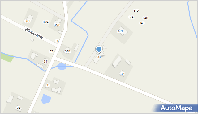 Zaździerz, Zaździerz, 33, mapa Zaździerz