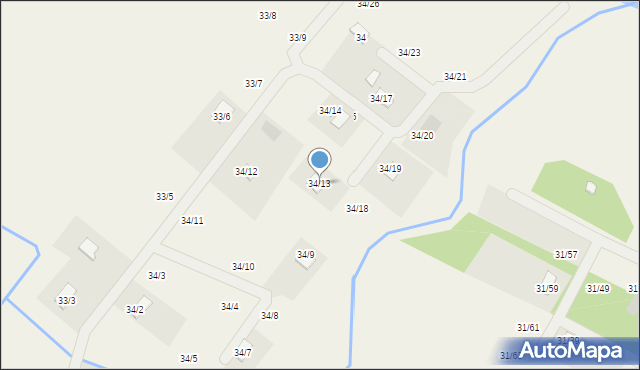 Zaździerz, Zaździerz, 34/16, mapa Zaździerz