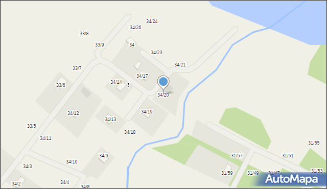 Zaździerz, Zaździerz, 34/20, mapa Zaździerz