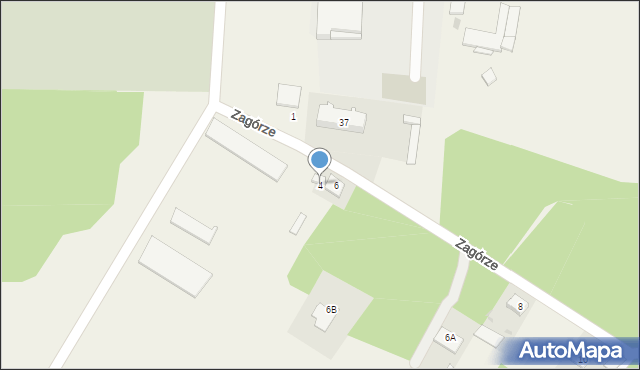 Zbójna, Zagórze, 4, mapa Zbójna