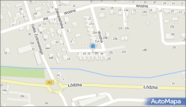 Zduńska Wola, Zakopiańska, 2c, mapa Zduńska Wola