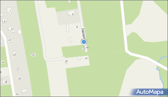 Żelechów, Zaciszna, 12, mapa Żelechów