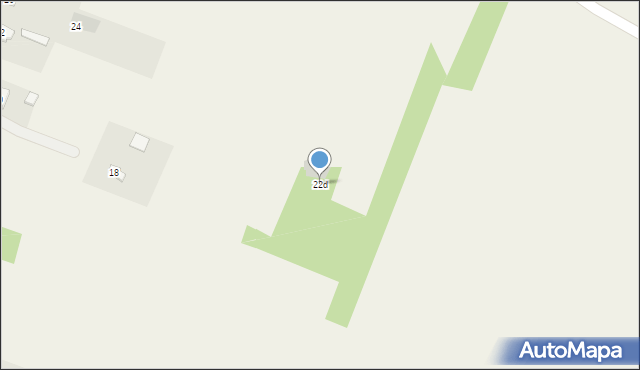 Żelków-Kolonia, Zacisze, 22d, mapa Żelków-Kolonia