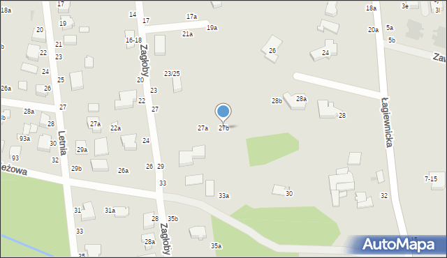 Zgierz, Zagłoby Jana Onufrego, 27b, mapa Zgierz