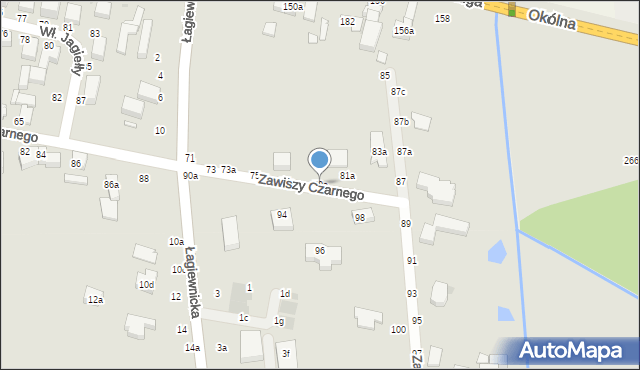 Zgierz, Zawiszy Czarnego, 79a, mapa Zgierz