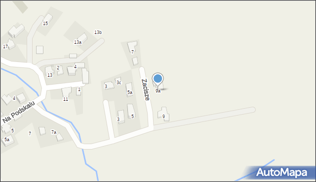 Zielonki, Zacisze, 9a, mapa Zielonki