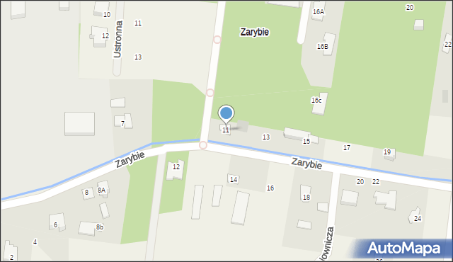 Żółwin, Zarybie, 11, mapa Żółwin