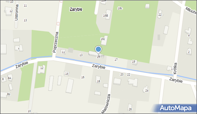 Żółwin, Zarybie, 15, mapa Żółwin