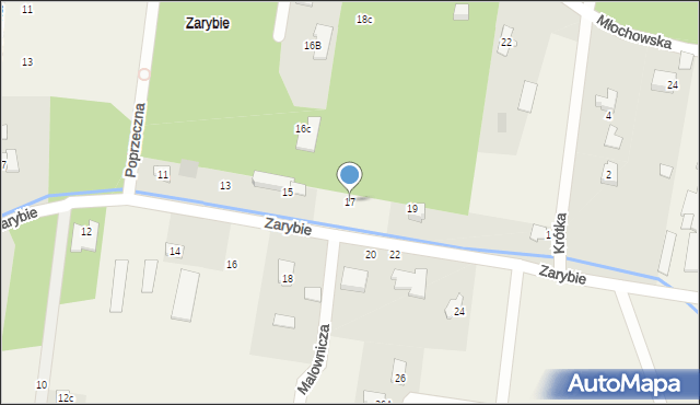 Żółwin, Zarybie, 17, mapa Żółwin
