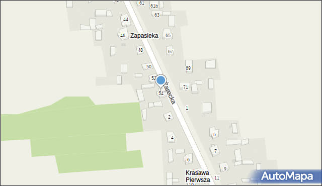 Zrębice, Żarecka, 54, mapa Zrębice