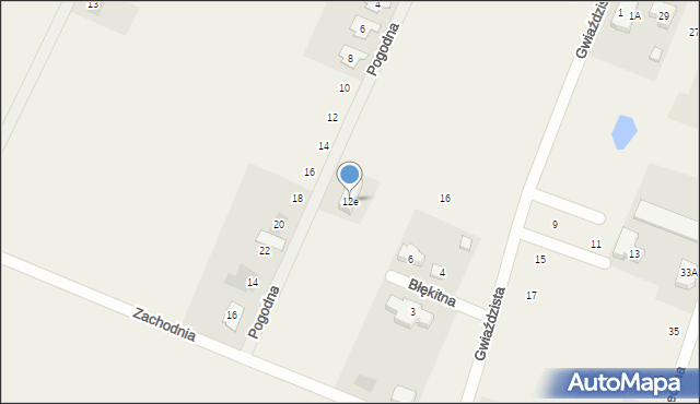 Żurawiniec, Zachodnia, 12e, mapa Żurawiniec