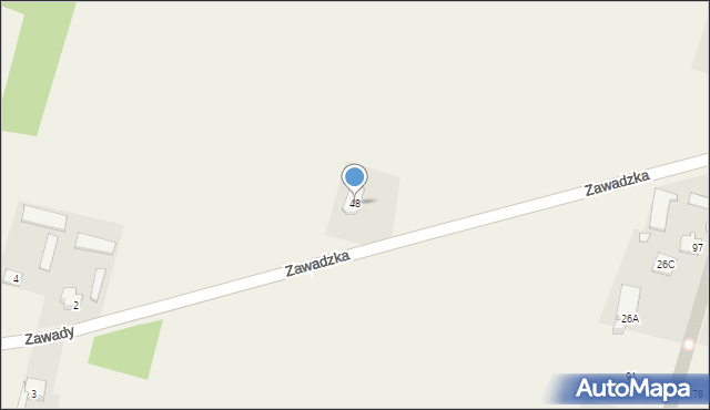 Zwierzyniec, Zawadzka, 48, mapa Zwierzyniec