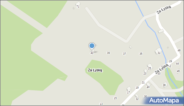 Żywiec, Za Łyską, 41, mapa Żywiec