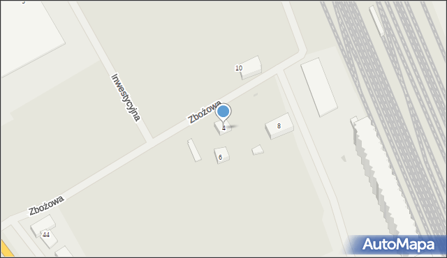 Bartoszyce, Zbożowa, 4, mapa Bartoszyce