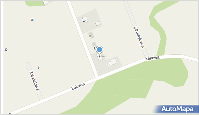 Chwalęcice, Zbożowa, 4, mapa Chwalęcice