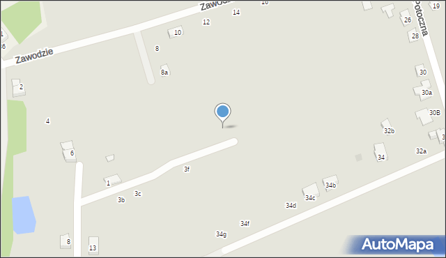 Czechowice-Dziedzice, Zbijowska, 1e, mapa Czechowic-Dziedzic