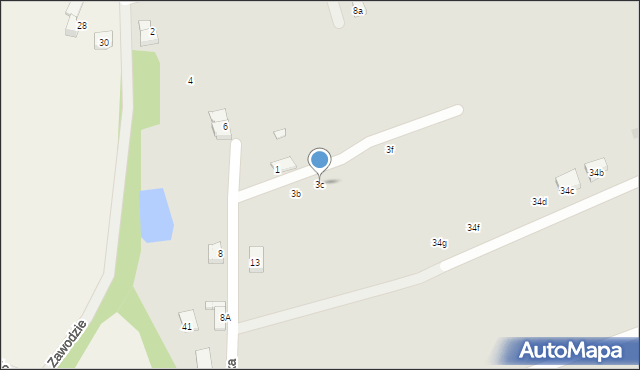 Czechowice-Dziedzice, Zbijowska, 3c, mapa Czechowic-Dziedzic