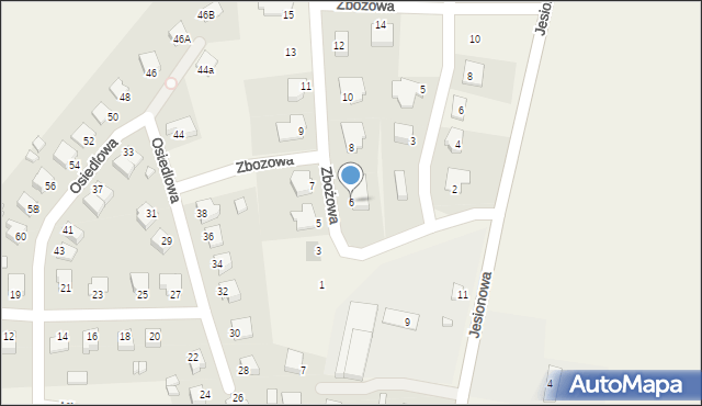 Dobrcz, Zbożowa, 6, mapa Dobrcz